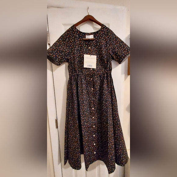 Tradlands Dress Nell Midi Small Black Floral Print - Picture 4 of 5